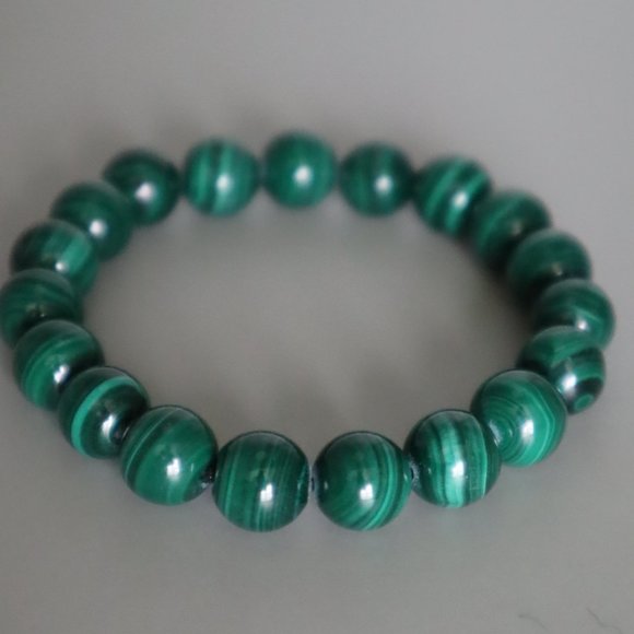 Malachite Stretch Bracelet - Picture 6 of 10
